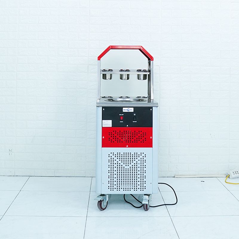 Máy làm kem cuộn đơn chảo tròn NEWCOOL CB-350R-1 - 1
