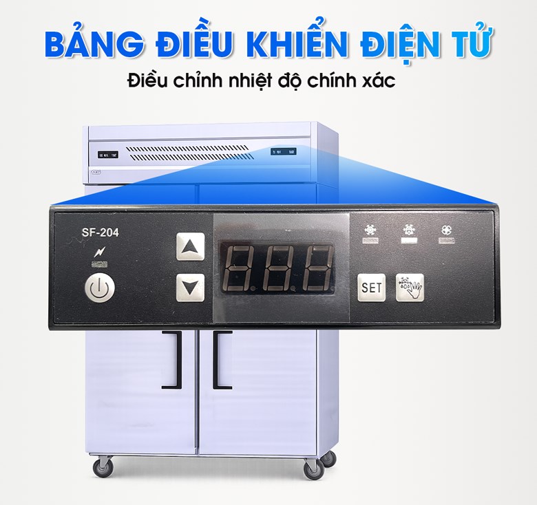 Bảng điều khiển điện tử thông minh, hiển thị nhiệt độ rõ ràng  