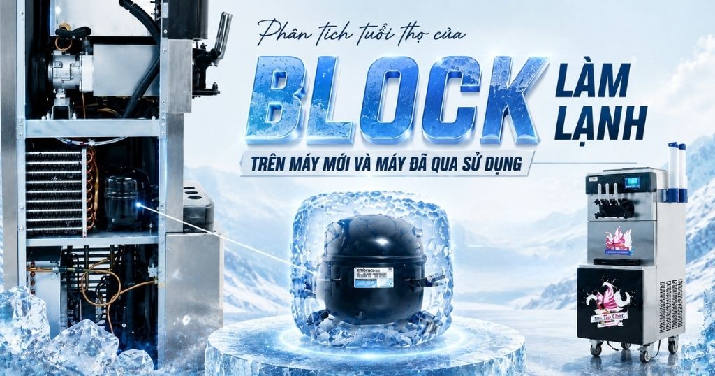 Phân tích tuổi thọ của Block làm lạnh trên máy mới và máy đã qua sử dụng