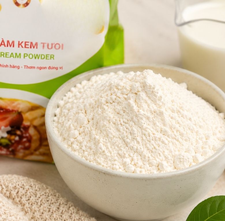 Bột kem tươi cần được pha đúng tỷ lệ
