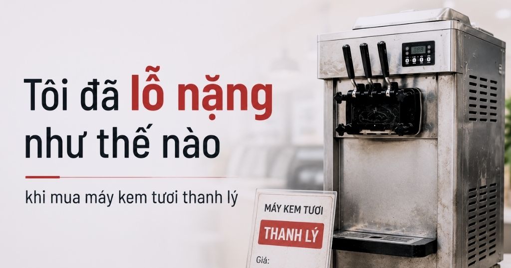 Câu chuyện thực tế: Tôi đã lỗ nặng như thế nào khi mua máy làm kem tươi thanh lý