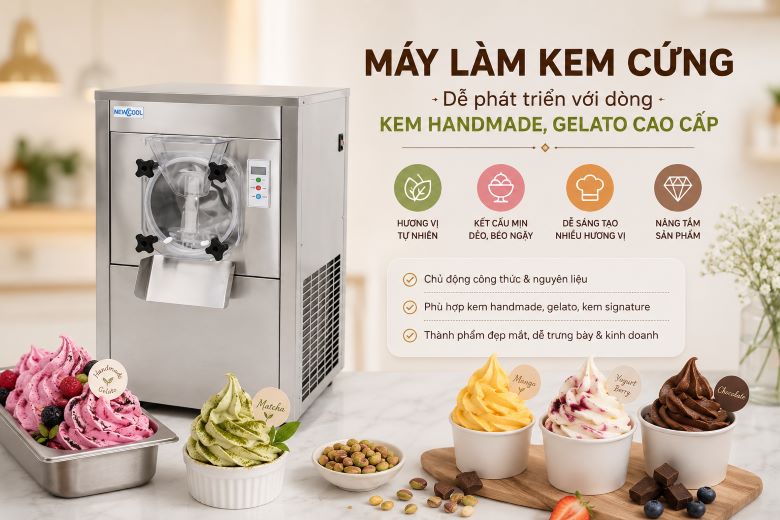Dễ phát triển với dòng kem handmade, gelato cao cấp