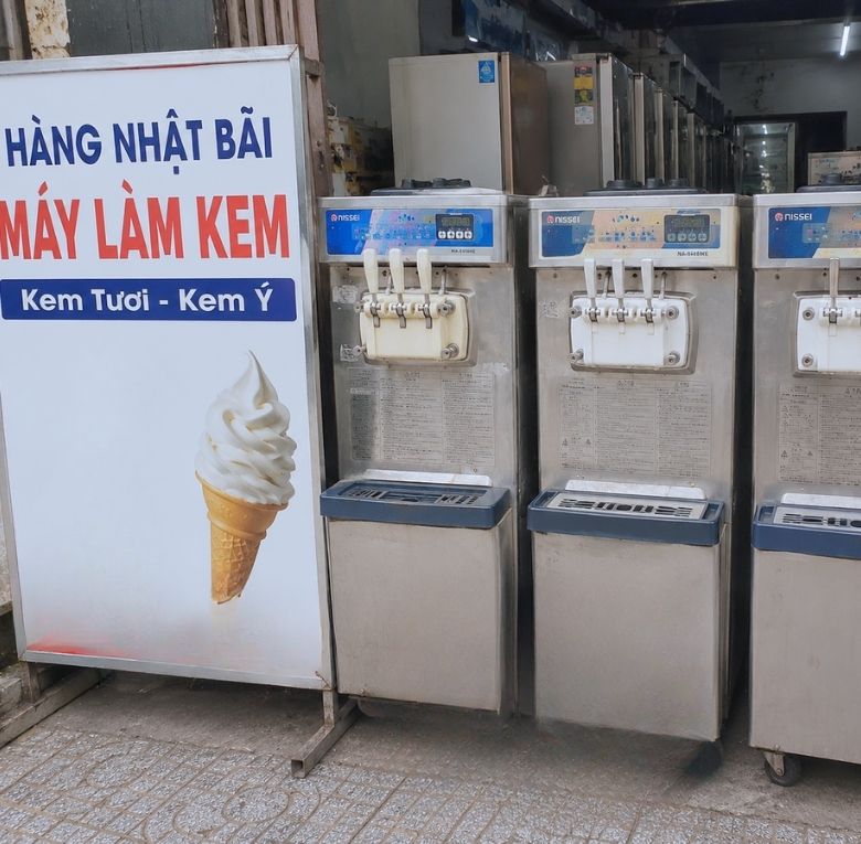 Máy làm kem Nhật bãi là gì?