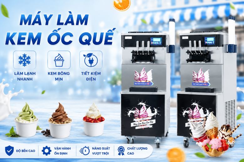 Máy làm kem ốc quế