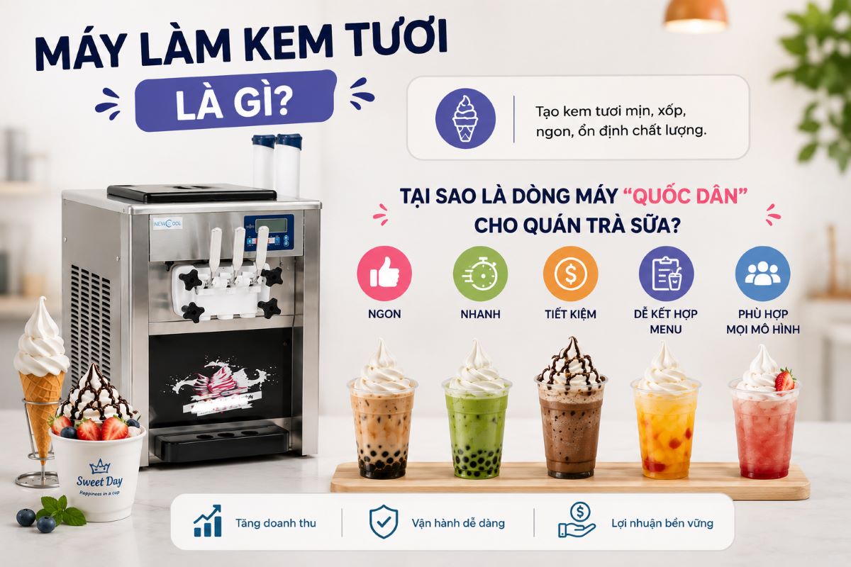 Máy làm kem tươi là gì? Tại sao đây là dòng máy 