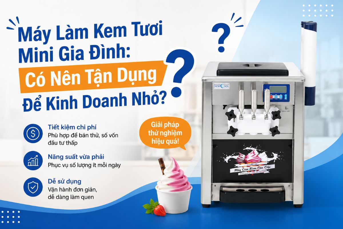 Máy Làm Kem Tươi Mini Gia Đình: Có Nên Tận Dụng Để Kinh Doanh Nhỏ?