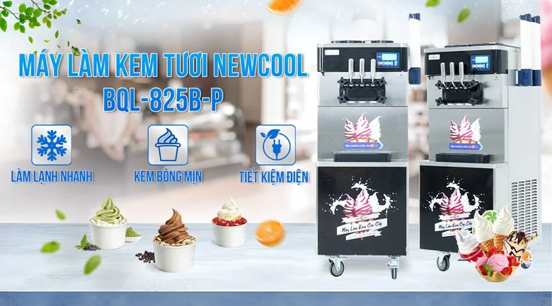 Máy làm kem tươi NEWCOOL BQL-825B-P