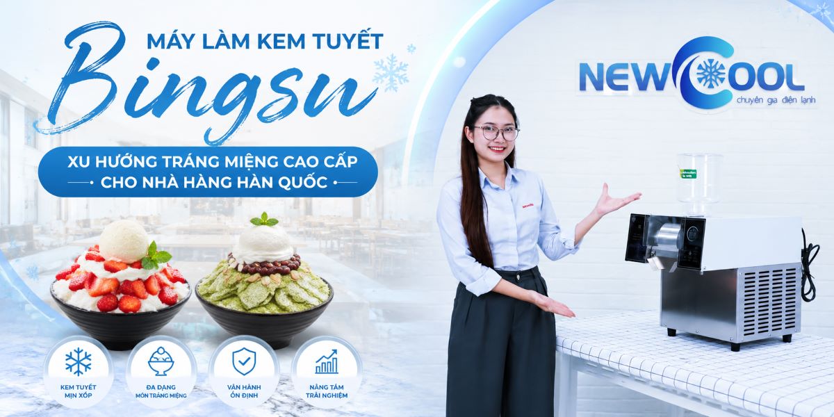 Máy làm kem tuyết Bingsu: Xu hướng tráng miệng cao cấp cho nhà hàng Hàn Quốc