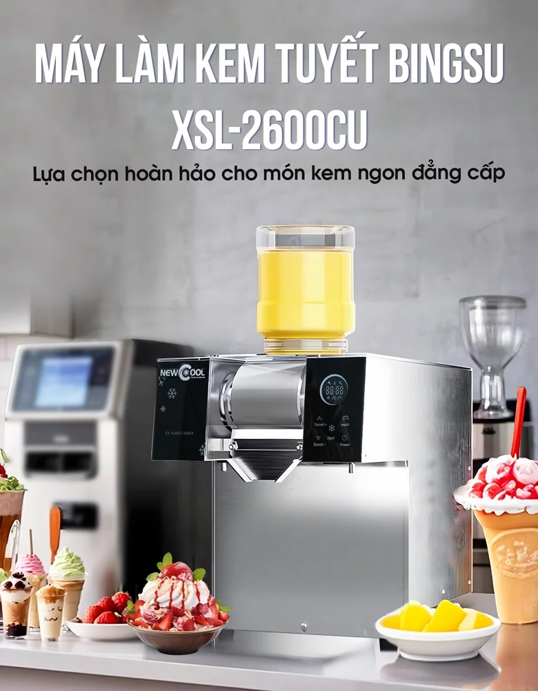 Máy làm kem tuyết Bingsu NEWCOOL XSL-2600CU