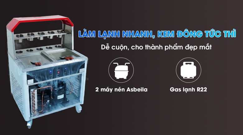 Công nghệ làm lạnh trực tiếp, làm lạnh sâu chỉ trong vài phút 