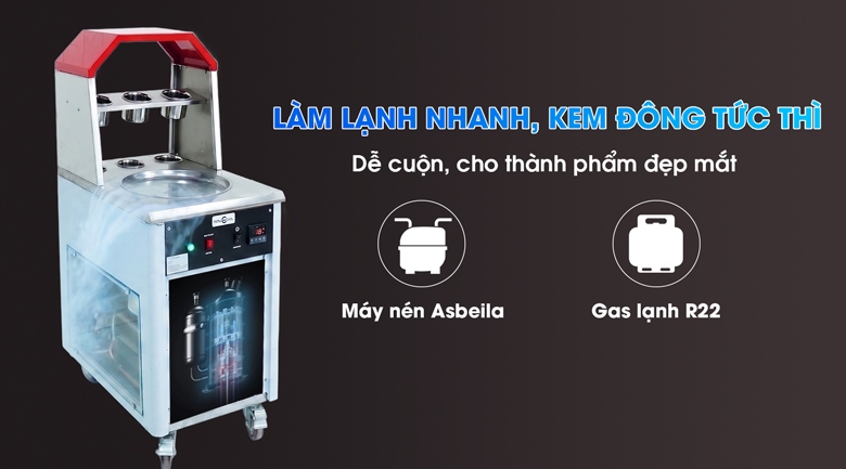Công nghệ làm lạnh sâu, làm kem nhanh chóng