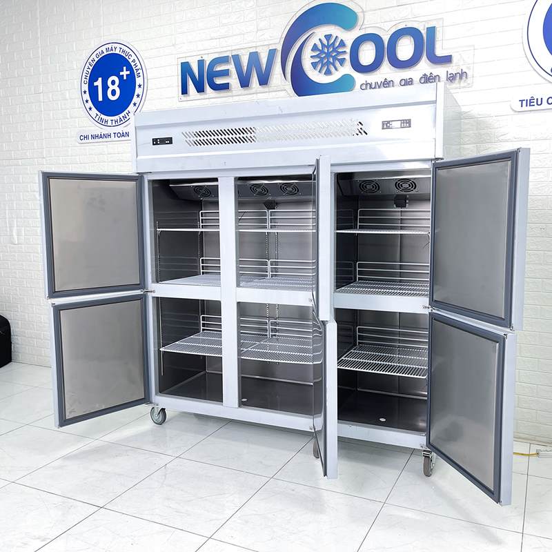 Tủ đông mát 6 cánh inox GSG181.FL6 (có quạt gió) - 3