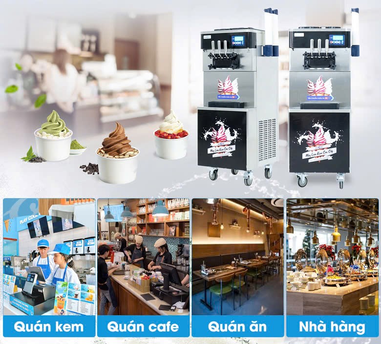 Máy làm kem tươi tại NEWCOOL phù hợp với nhiều mô hình kinh doanh