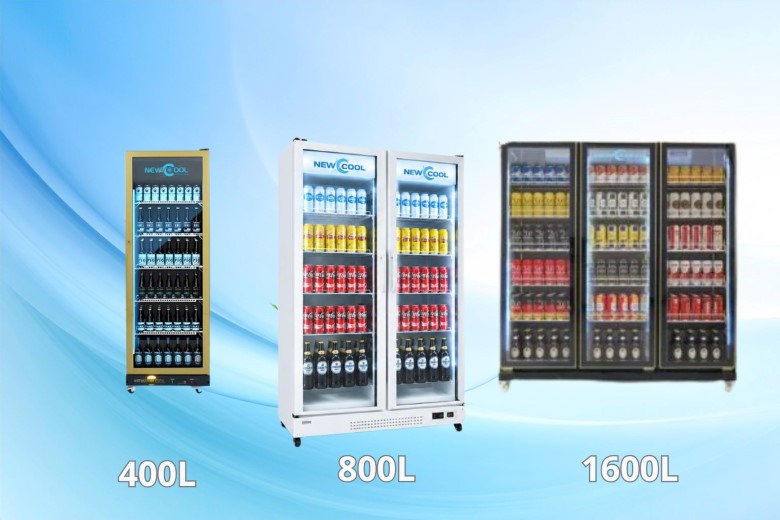 Dung tích lưu trữ của tủ mát cánh kính