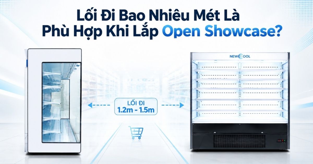 Lối Đi Bao Nhiêu Mét Là Phù Hợp Khi Lắp Open Showcase?