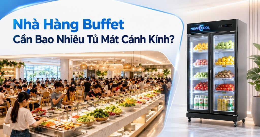 Nhà Hàng Buffet Cần Bao Nhiêu Tủ Mát Cánh Kính?