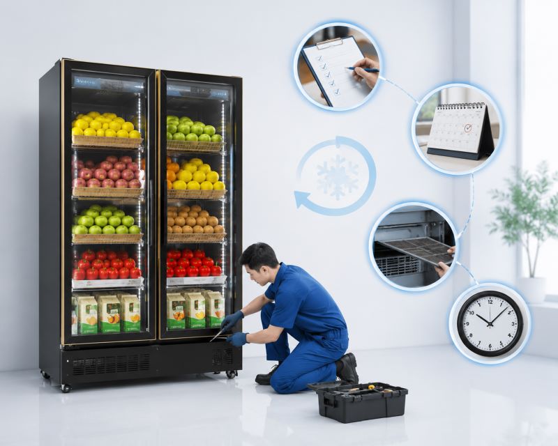 Bao lâu nên bảo trì tủ mát cánh kính