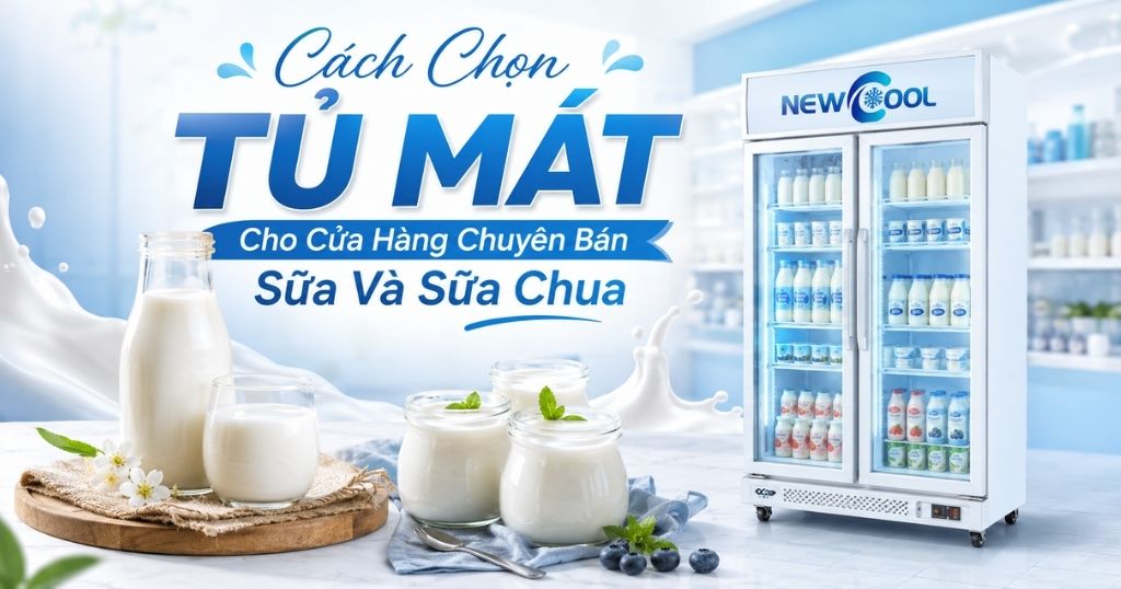 Cách Chọn Tủ Mát Cho Cửa Hàng Chuyên Bán Sữa Và Sữa Chua
