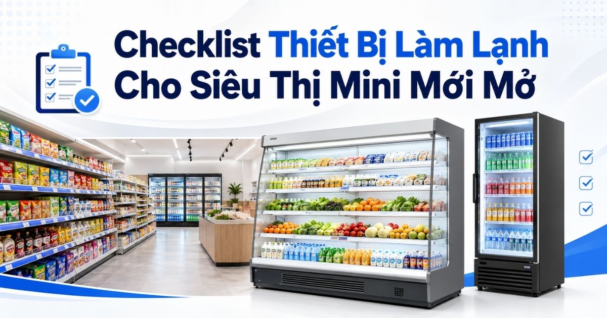 Checklist Thiết Bị Làm Lạnh Cho Siêu Thị Mini Mới Mở