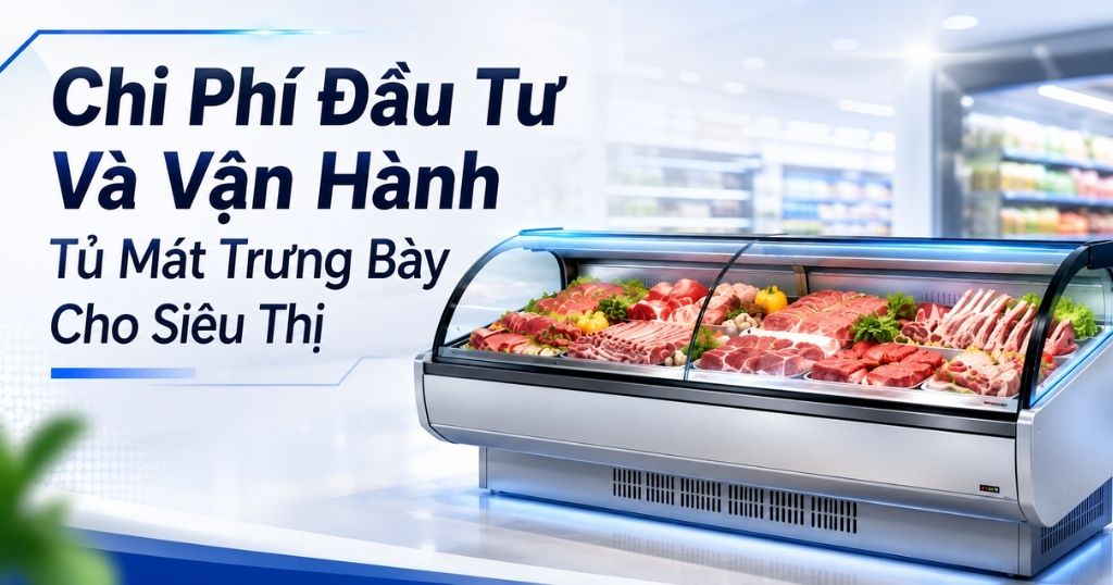 Chi Phí Đầu Tư Và Vận Hành Tủ Mát Trưng Bày Cho Siêu Thị
