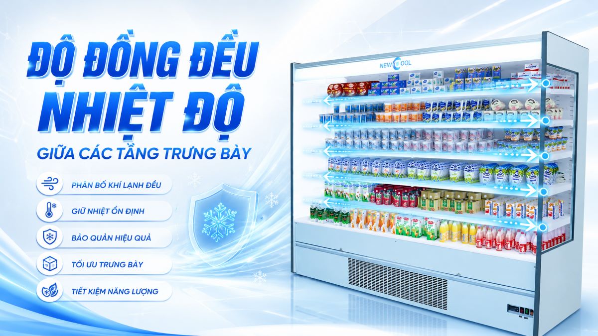 Độ đồng đều nhiệt độ giữa các tầng trưng bày