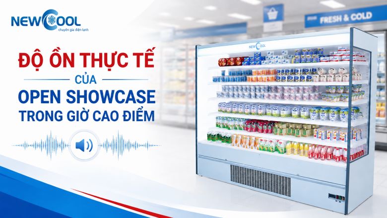 Độ ồn thực tế của Open Showcase trong giờ cao điểm là bao nhiêu?