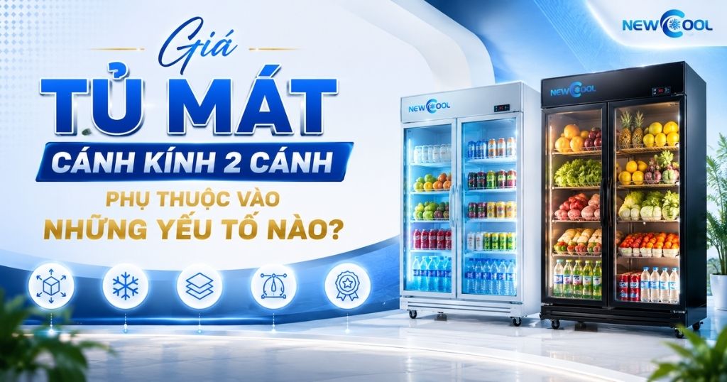 Giá Tủ Mát Cánh Kính 2 Cánh Phụ Thuộc Vào Những Yếu Tố Nào?