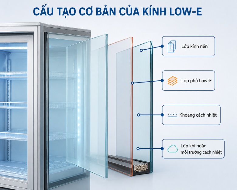 Cấu tạo cơ bản của kính Low-E