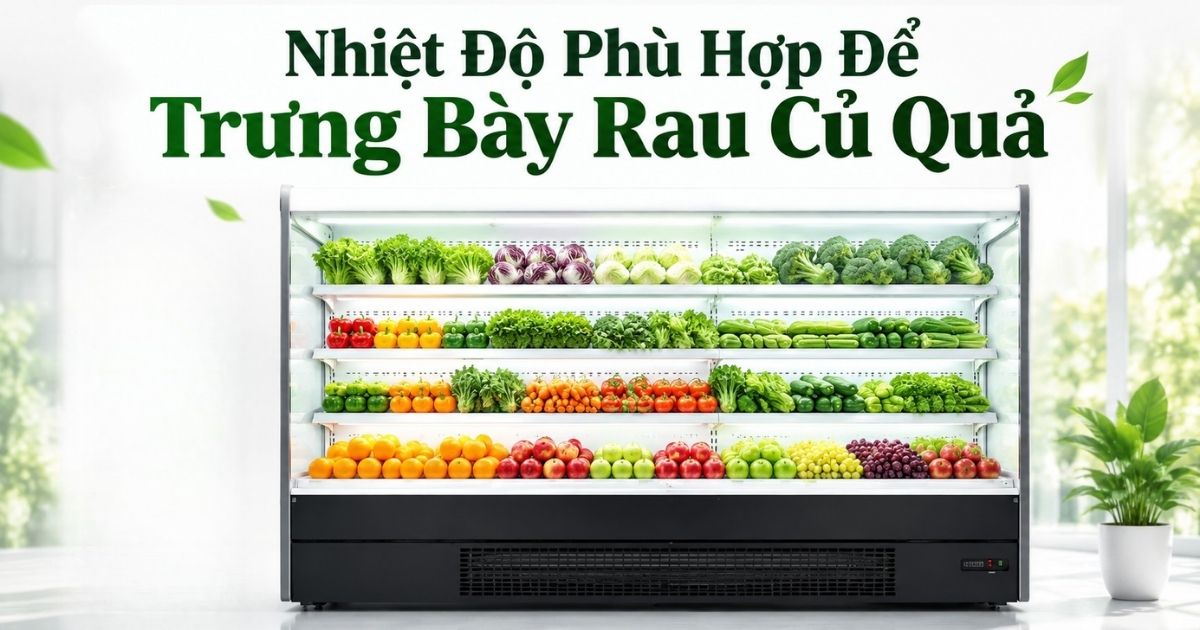 Nhiệt Độ Phù Hợp Để Trưng Bày Rau Củ Quả