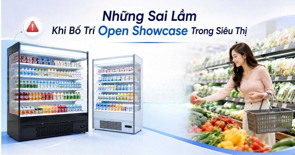 Những Sai Lầm Khi Bố Trí Open Showcase Trong Siêu Thị