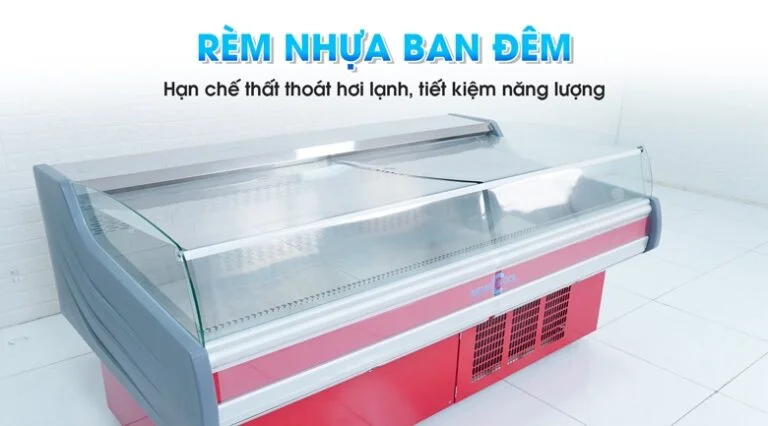 Kéo rèm che ban đêm cho tủ mát Open Showcase
