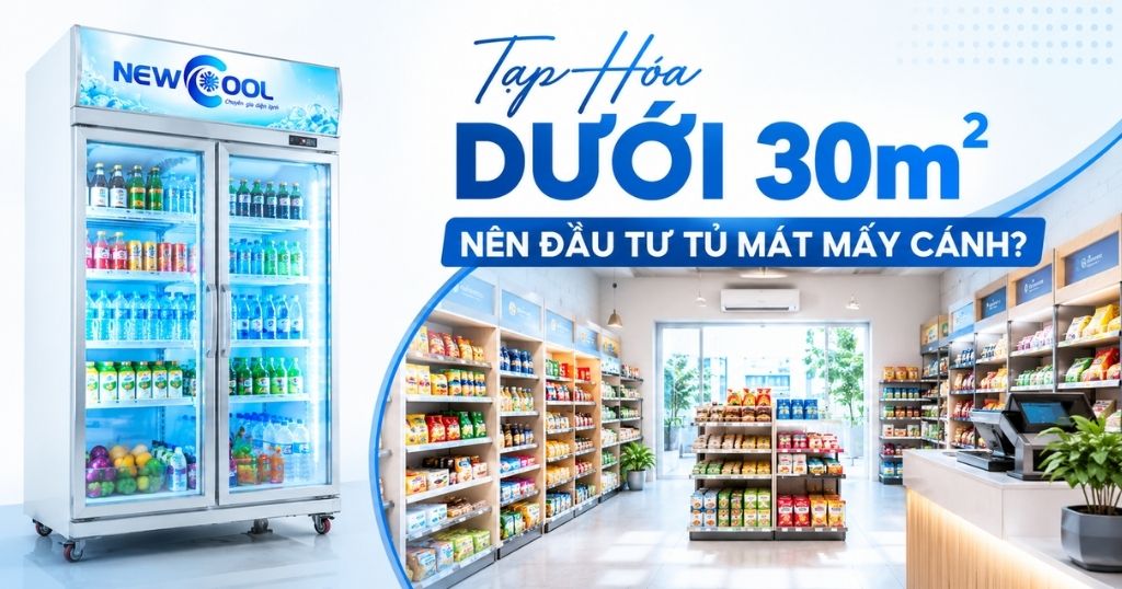 Tạp Hóa Dưới 30m² Nên Đầu Tư Tủ Mát Mấy Cánh?