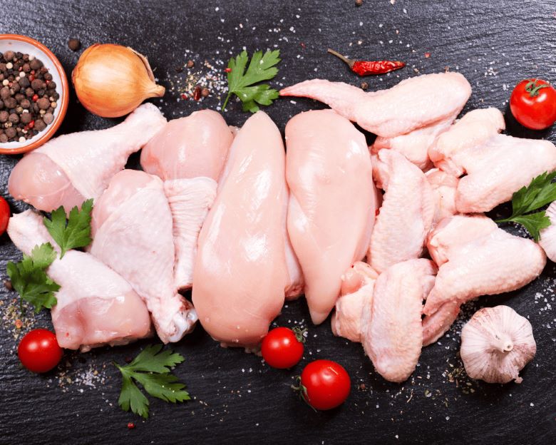 Thịt gia cầm tươi sống
