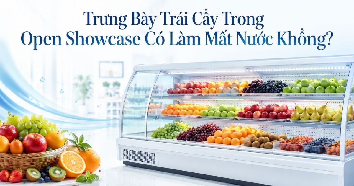 Trưng Bày Trái Cây Trong Open Showcase Có Làm Mất Nước Không?