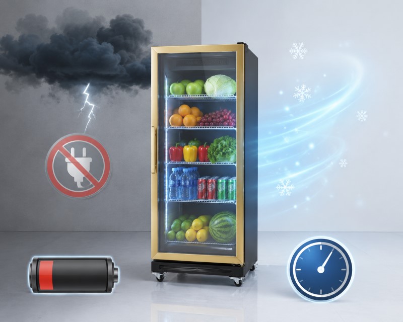 Tủ mát cánh kính giữ lạnh được bao lâu khi mất điện