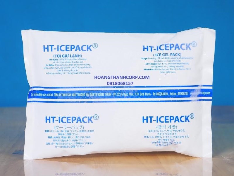 Dùng đá gel hoặc túi giữ lạnh