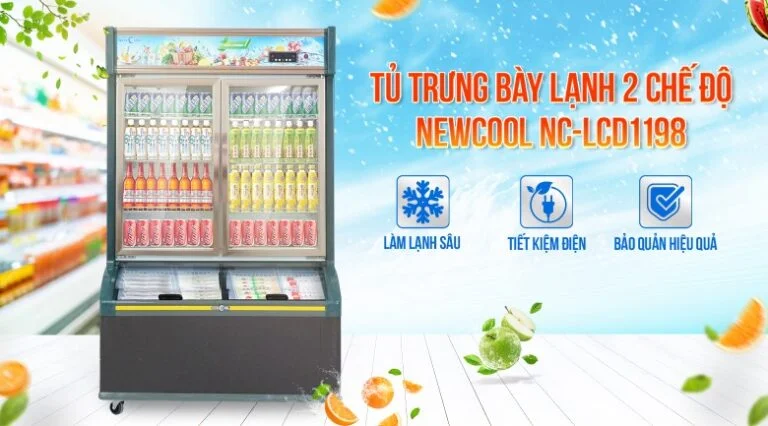 Tủ Lạnh Siêu Thị 2 Chế Độ 1m2 LCD-1198 