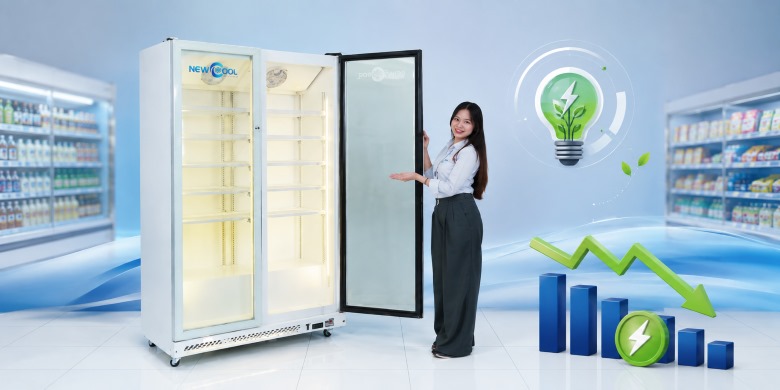 Cách sử dụng tủ mát cánh kính NEWCOOL giúp tiết kiệm điện 