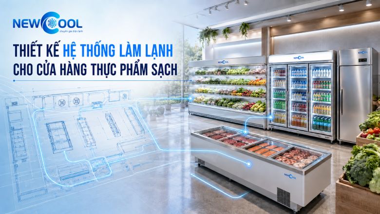 Thiết kế hệ thống làm lạnh cho cửa hàng thực phẩm sạch