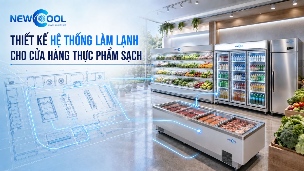 Thiết kế hệ thống làm lạnh cho cửa hàng thực phẩm sạch