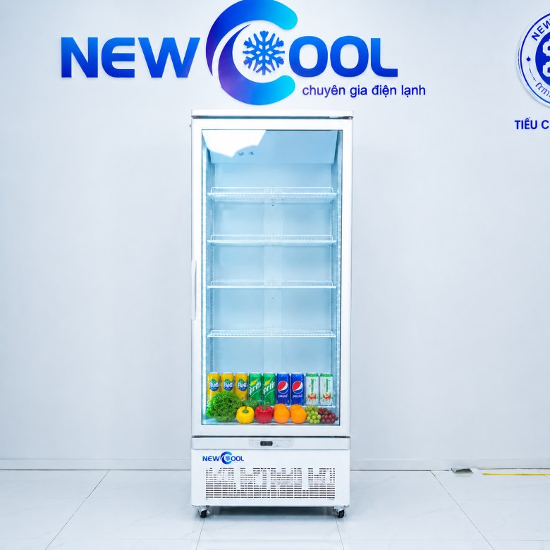 Tầng dưới của tủ mát cánh kính
