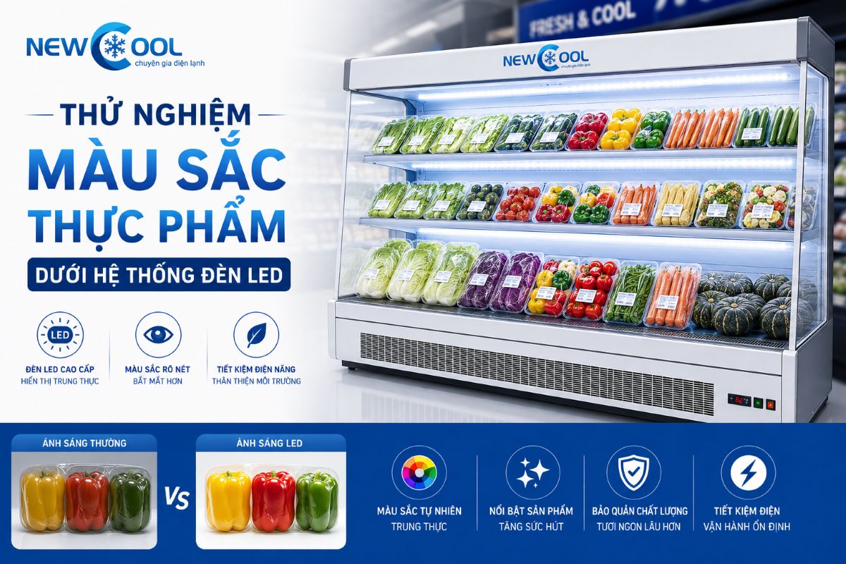 Thử nghiệm màu sắc thực phẩm dưới hệ thống đèn LED