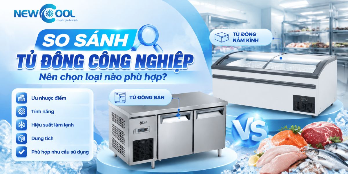 So sánh tủ đông công nghiệp: Nên chọn loại nào phù hợp?