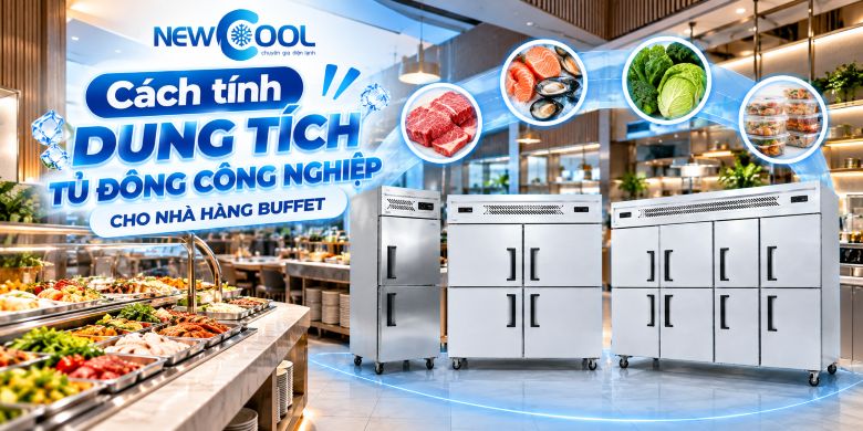 Cách tính dung tích tủ đông công nghiệp cho nhà hàng buffet