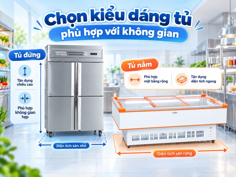 Chọn kiểu dáng tủ phù hợp với không gian