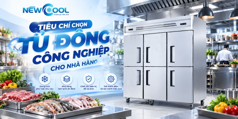 Tiêu chí chọn tủ đông công nghiệp cho nhà hàng