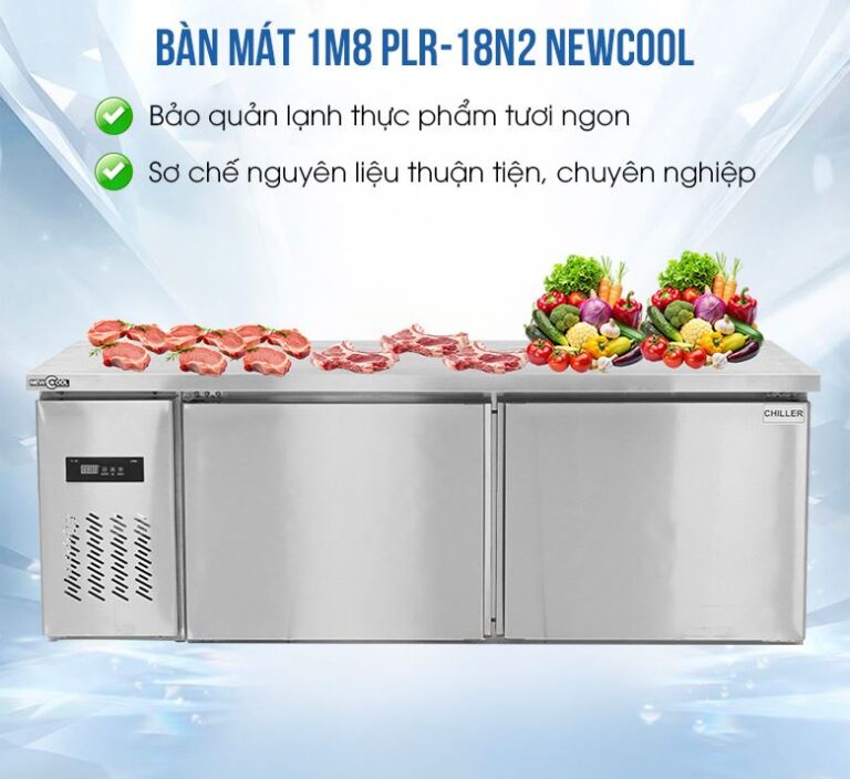 Bàn Lạnh Cánh Inox 1m8 PLR-18N2 Chính Hãng